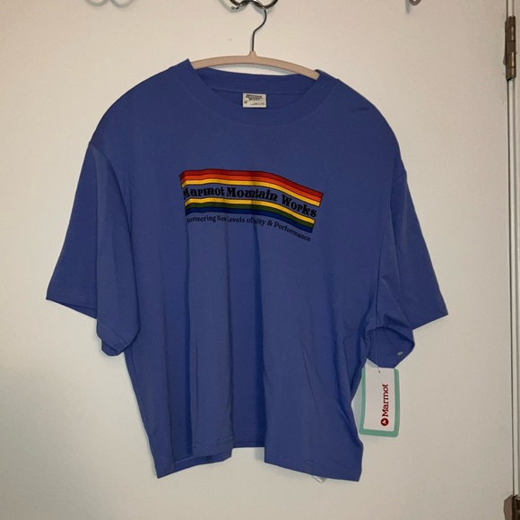 Marmot Tops - Marmot Blue Casual T-Shirt